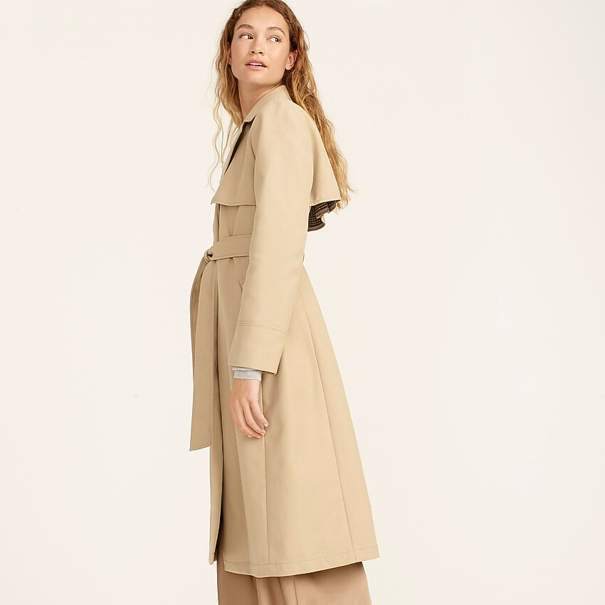 Collection tailored trench coat in double-faced plaid | J. Crew US