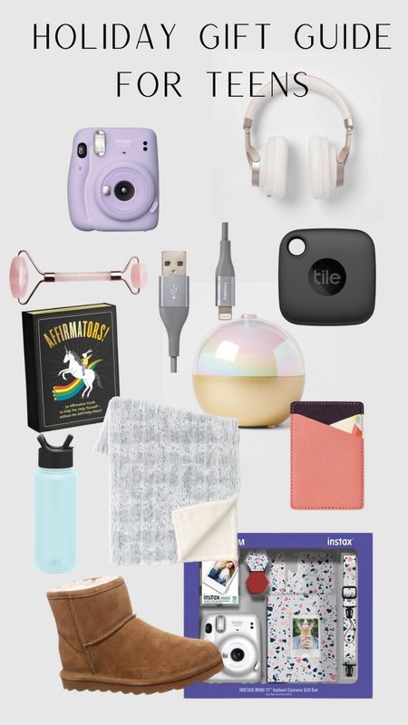 Holiday gift guide for teens!!
Blankets. Tile. Fuji film. Camera. Makeup. Diffusers. Beats. Chargers. All from target! 

#LTKSeasonal #LTKHoliday #LTKsalealert