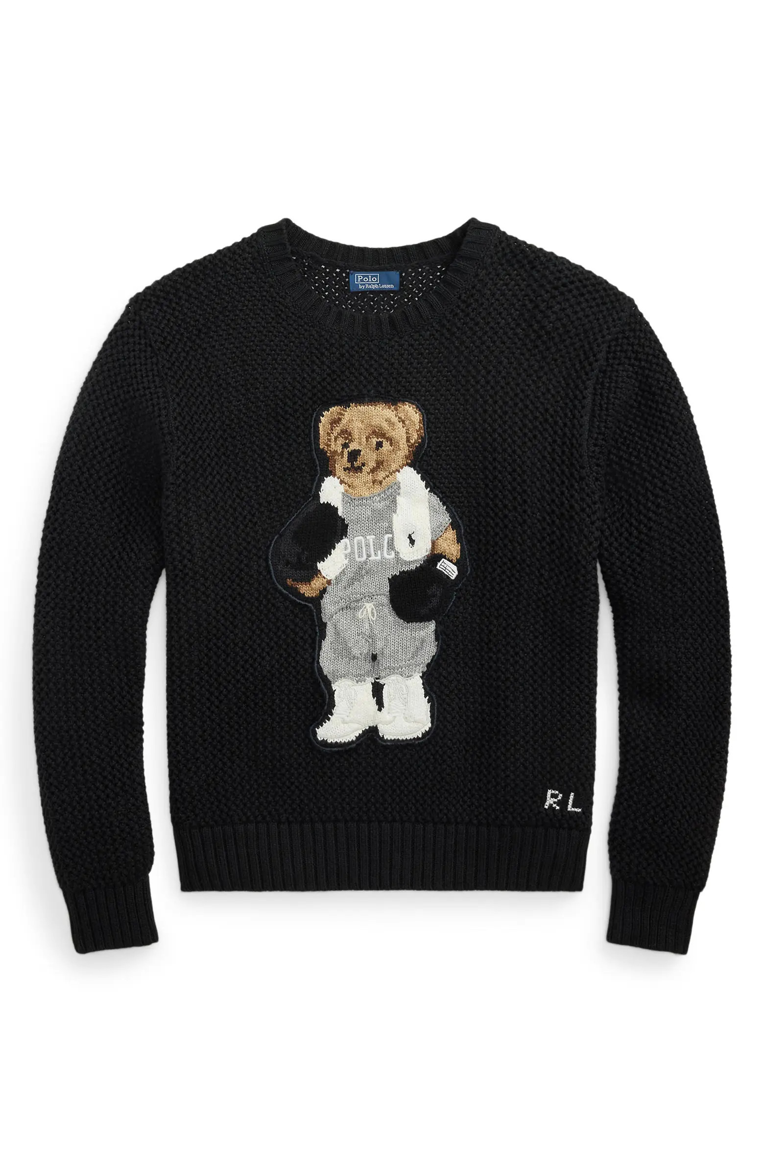 Polo Ralph Lauren Polo Bear Cotton Crewneck Sweater | Nordstrom | Nordstrom