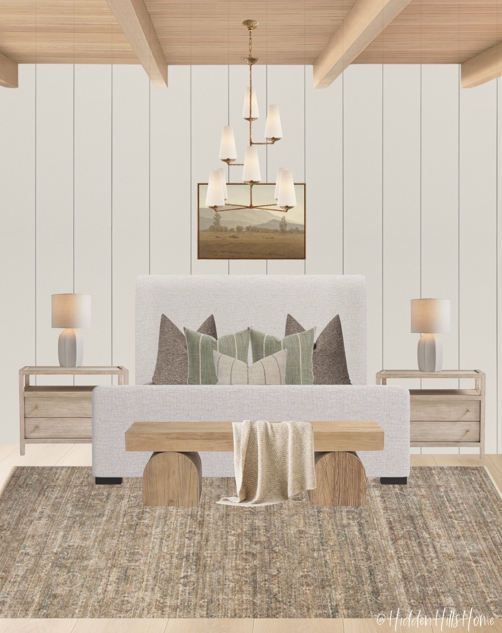 Cozy neutral bedroom decor ideas! Master bedroom mood board, home decor inspiration, bedding, upholstered bed, nightstands, bedroom rug, bedroom design #bedroom

#LTKHome #LTKSaleAlert #LTKSeasonal