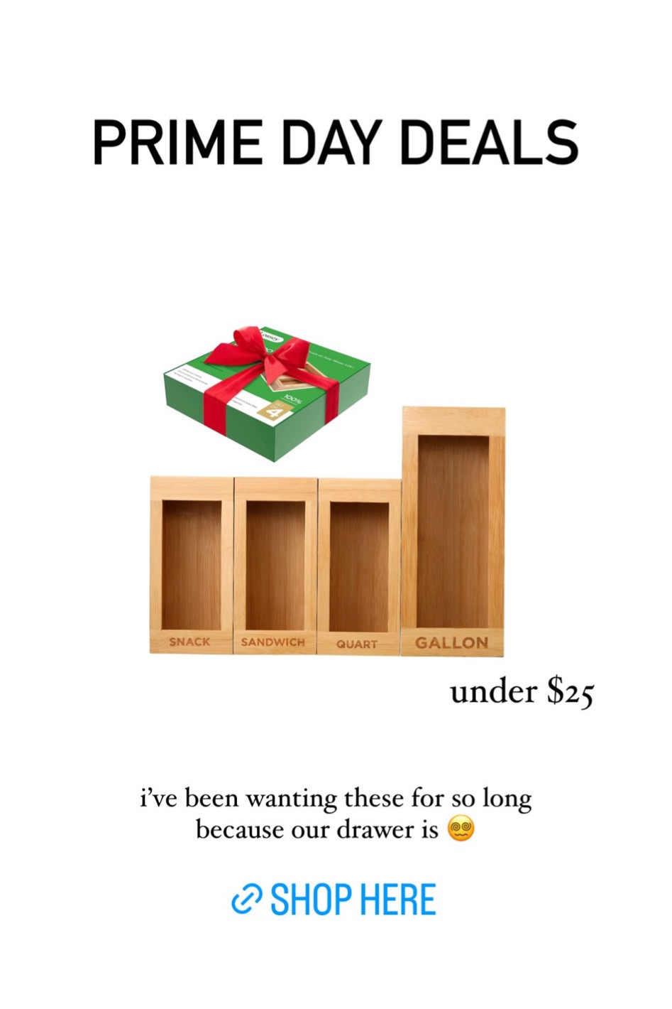 Prime day deals // kitchen organization // drawer organizer// bag storage 

#LTKhome #LTKsalealert