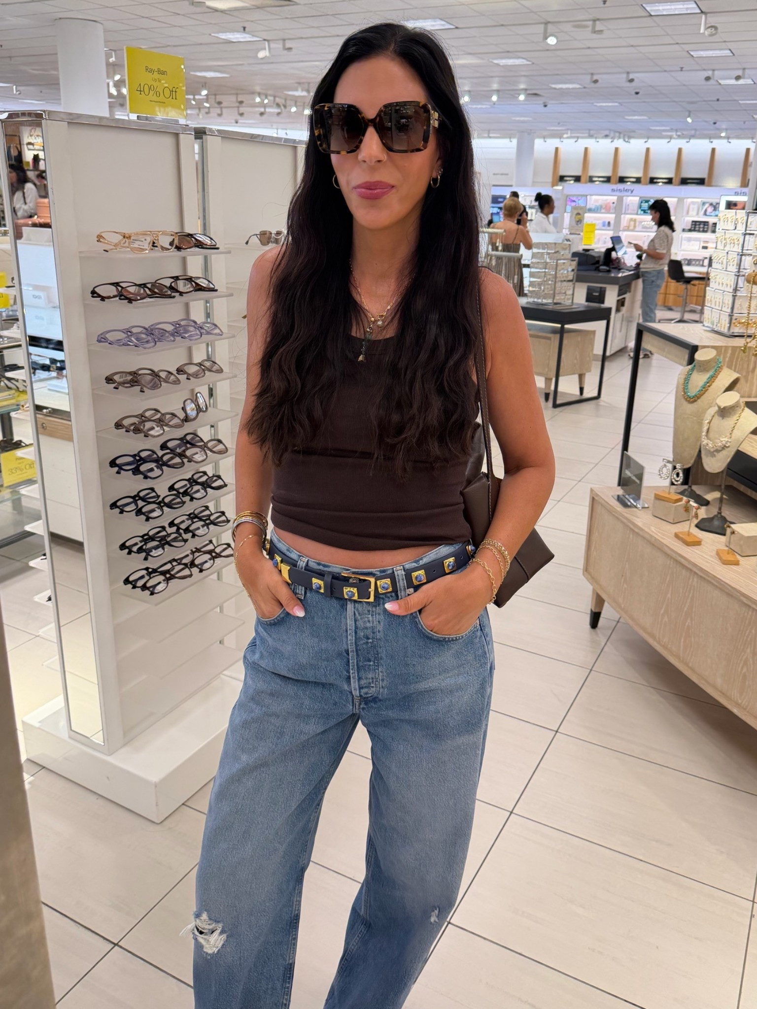 Thatch jewelry  
@Aritzia  tank- small and denim you need to size down

#LTKootd #LTKU #LTKOver40

#LTKU #LTKSaleAlert #LTKOver40