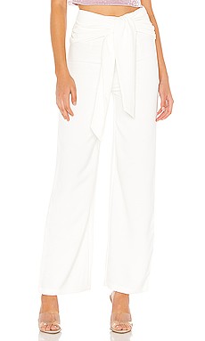superdown Jordayn Tie Waist Pants in White from Revolve.com | Revolve Clothing (Global)