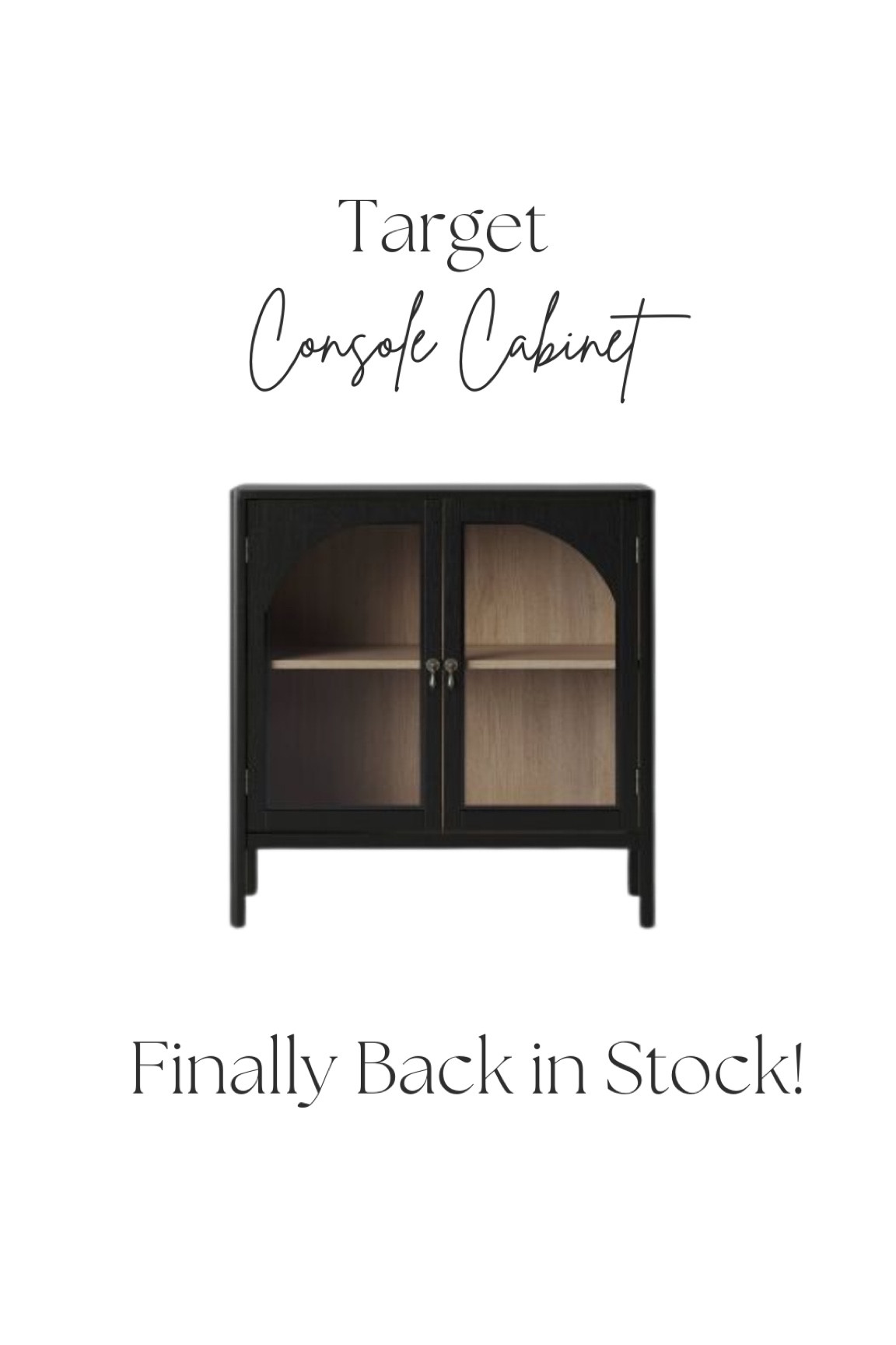 Black console table finally back in stock!
#targetfind #archedcabinet #cabinet

#LTKFind