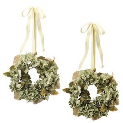 Countryside Hydrangea Mini Wreaths, Set of Two | Frontgate | Frontgate