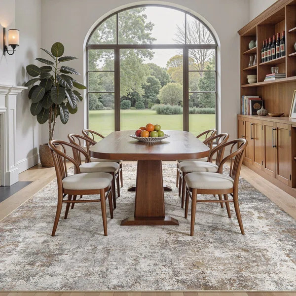 Dagmar Machine Washable Area Rugs Modern Abstract Rugs Ultra Soft Indoor Floor Mat for Dining Roo... | Wayfair North America