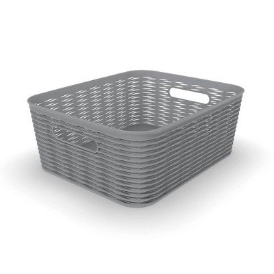 11L Medium Wave Design Rectangle Basket - Room Essentials™ | Target