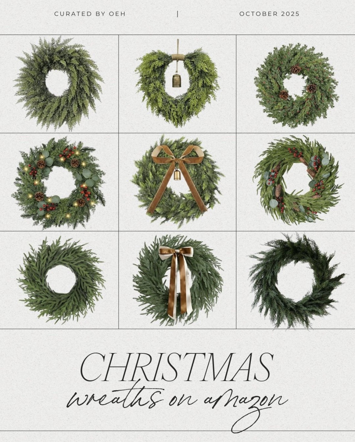 Some of our favorite wreaths from Amazon home! 

Christmas wreaths 
Home decor 

#LTKFindsUnder50 #LTKSeasonal #LTKHome