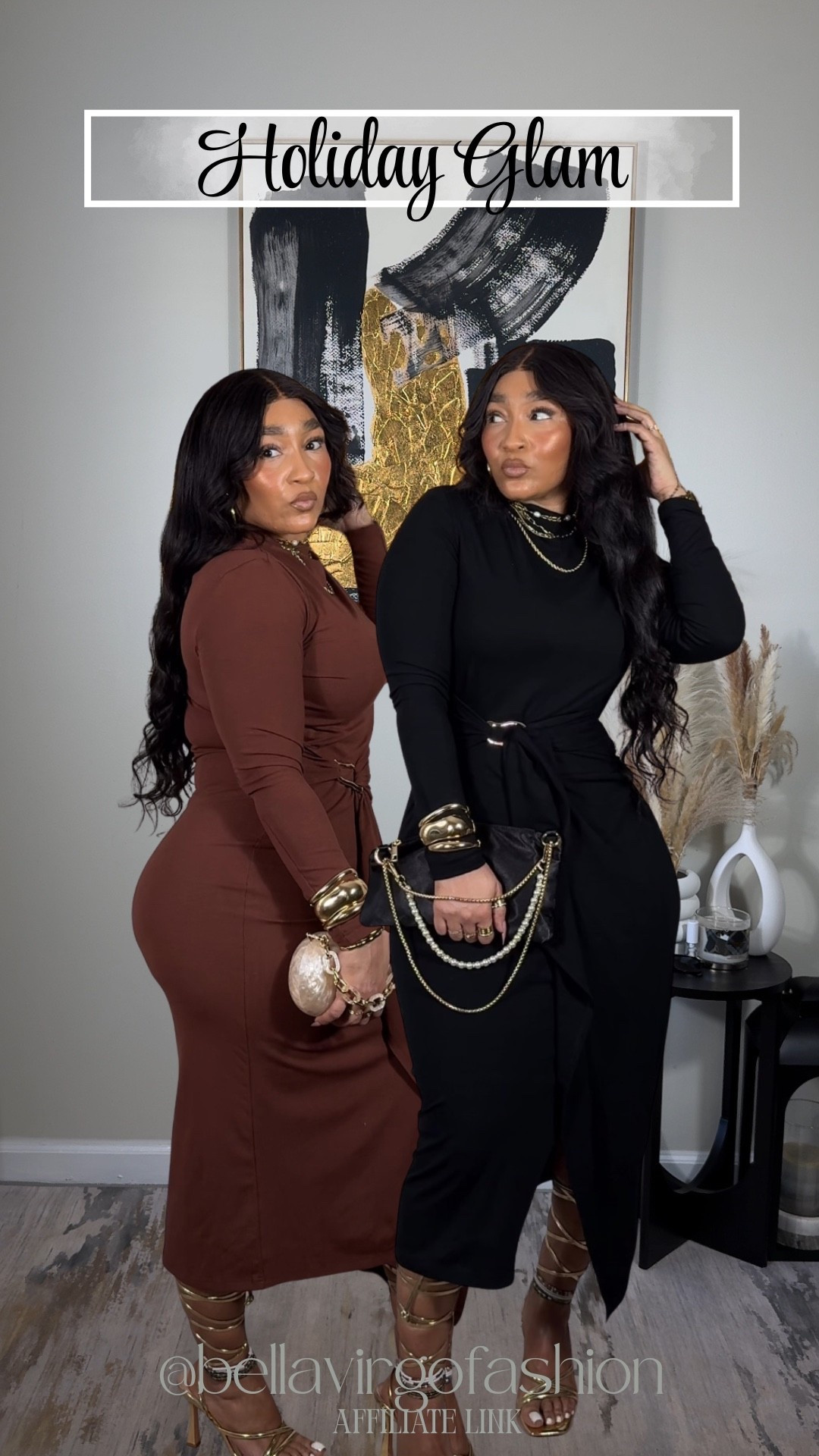 Which dress? Chocolate or black? These silhouette-hugging holiday dresses are giving elegance, confidence, and just the right amount of glam. Perfect for a winter wedding guest dress or your next holiday event! 
#december #winterlooks

#LTKootd #LTKFindsUnder50 #LTKHoliday