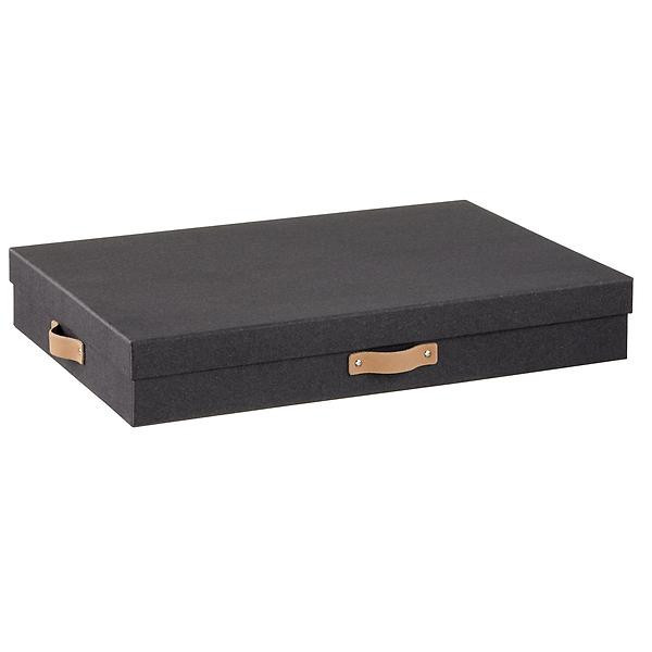Bigso Woodgrain Art Box Black | The Container Store