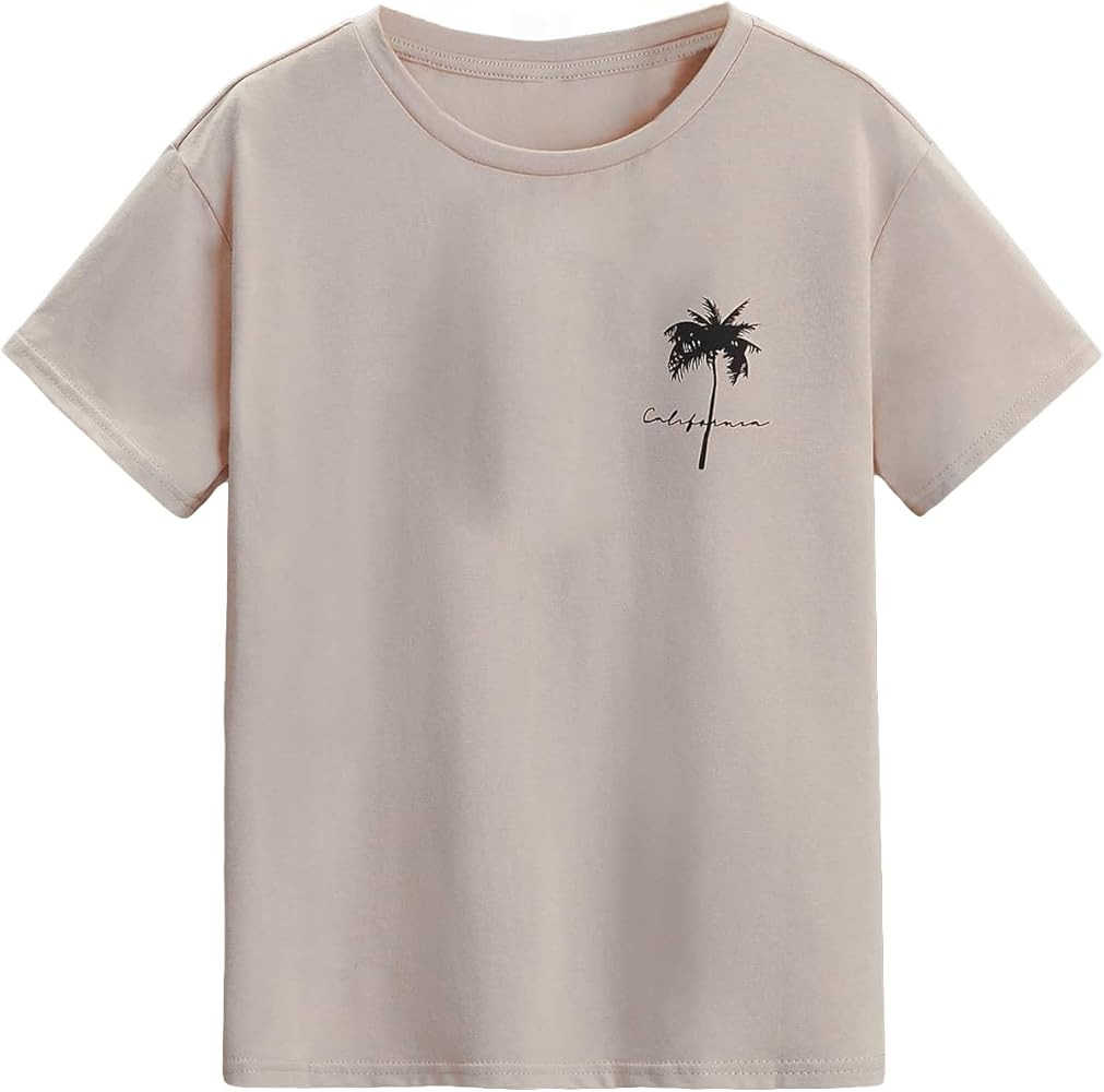 SOLY HUX Boy's Graphic Tees Palm Tree Print Short Sleeve Crew Neck Summer Trendy T-Shirts Clothes... | Amazon (US)