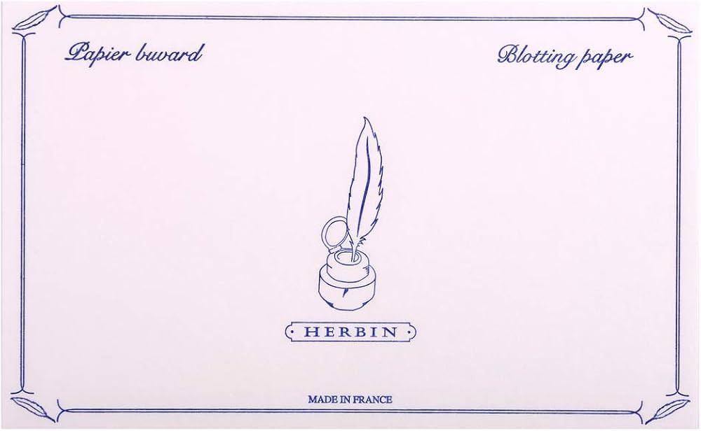 Herbin 25560T - Pack of 10 blotter paper 12x16cm 240g, Pink | Amazon (US)