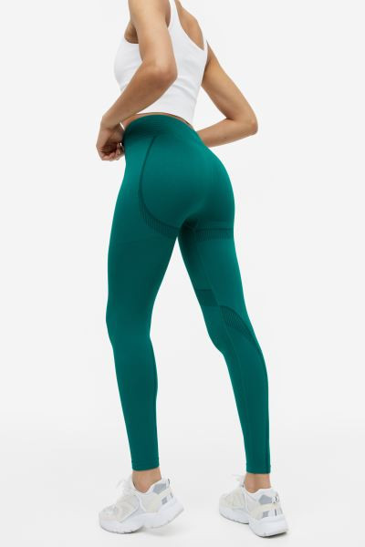 DryMove™ Seamless Shaping Sports tights | H&M (UK, MY, IN, SG, PH, TW, HK)