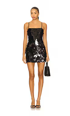 MORE TO COME Yarina Mini Dress in Black from Revolve.com | Revolve Clothing (Global)
