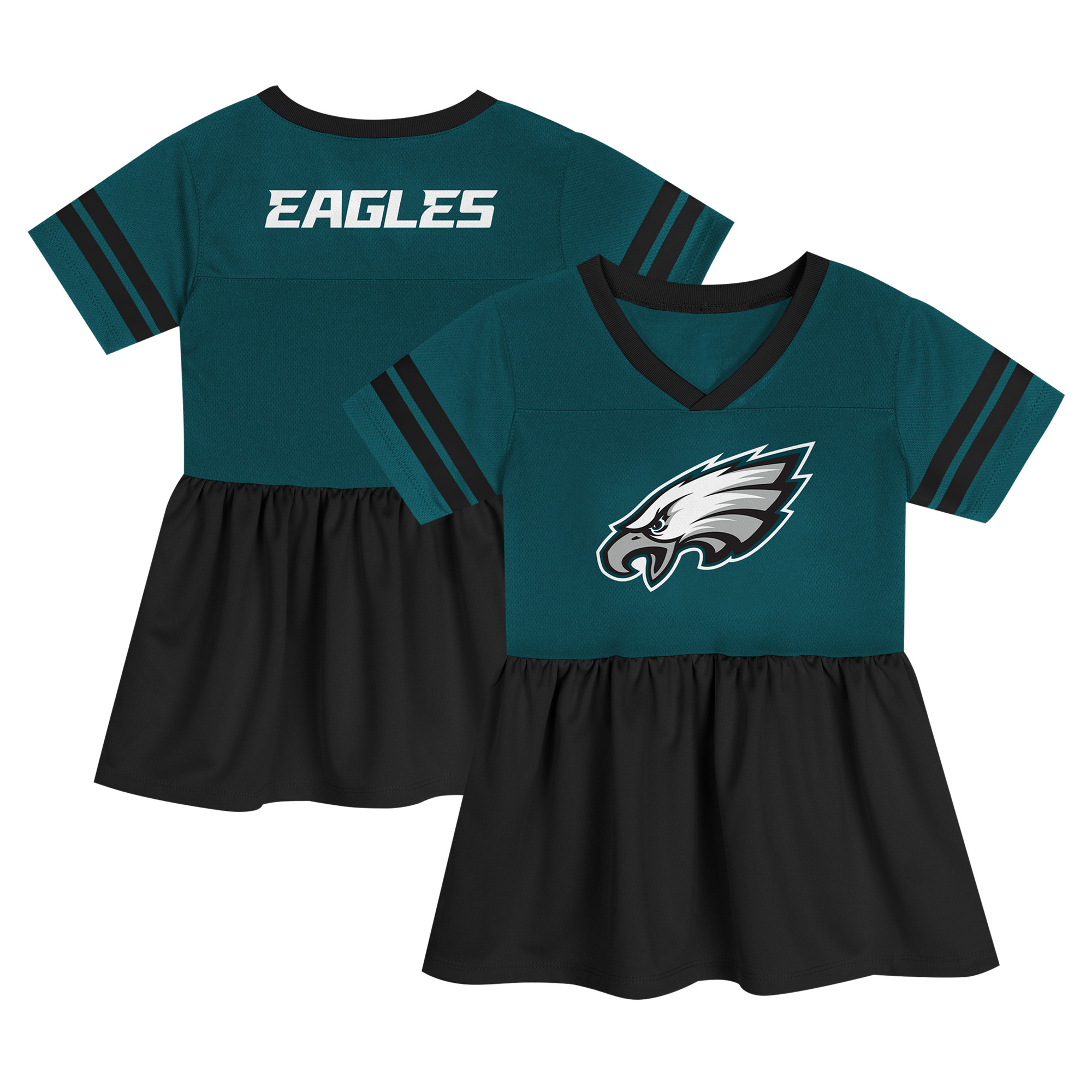 Girls Toddler Midnight Green Philadelphia Eagles Stadium Lights Fashion Jersey Dress | Fanatics