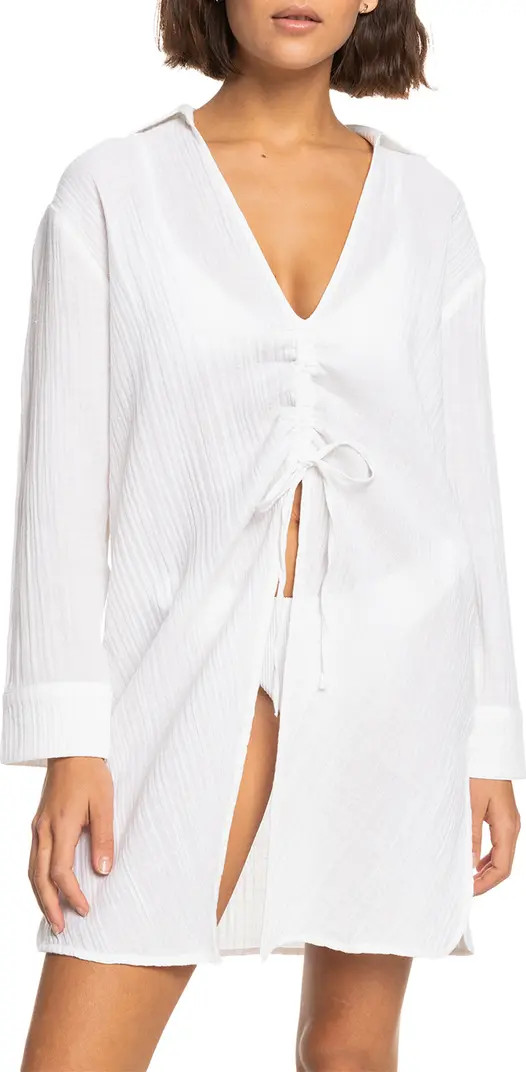 Roxy Sun & Limonade Long Sleeve Cover-Up Dress | Nordstrom | Nordstrom