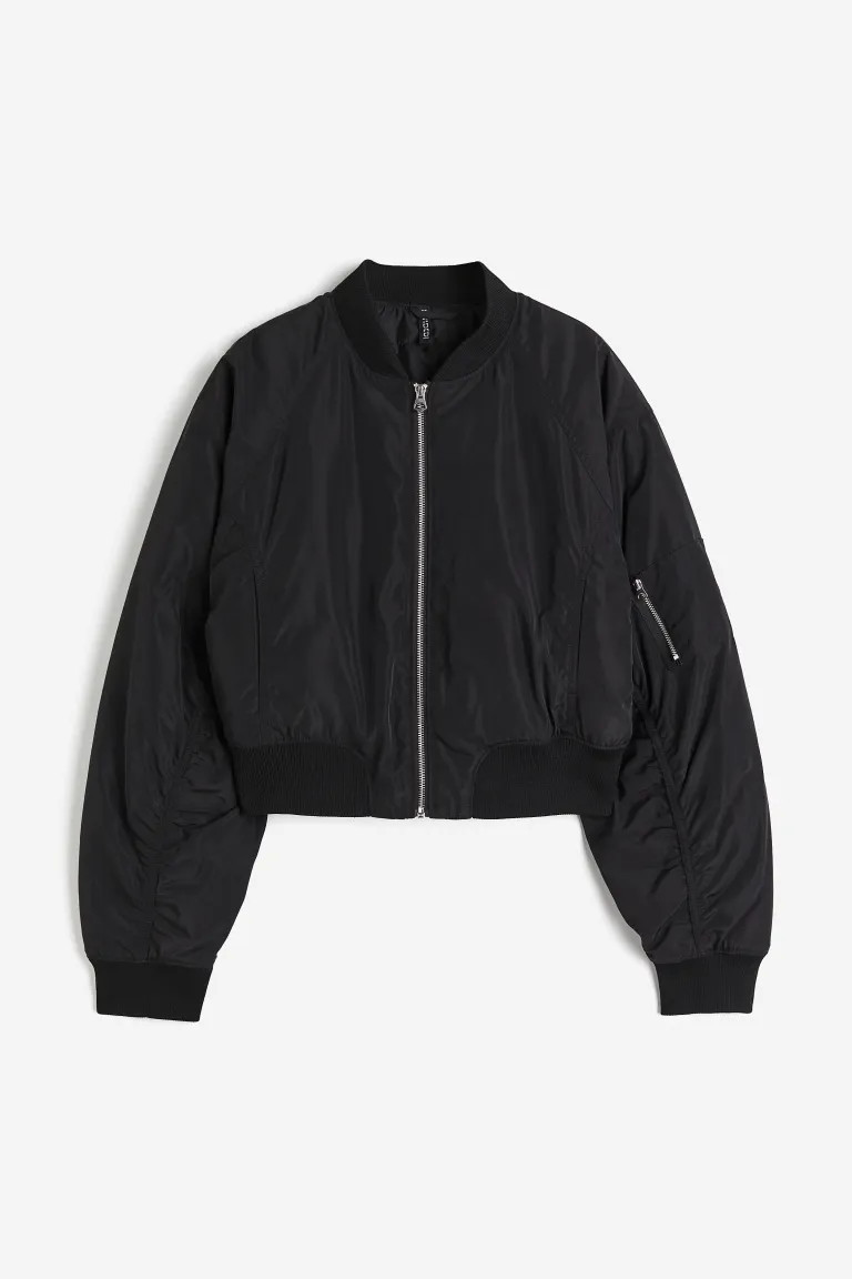 Bomber Jacket - Black - Ladies | H&M US | H&M (US + CA)