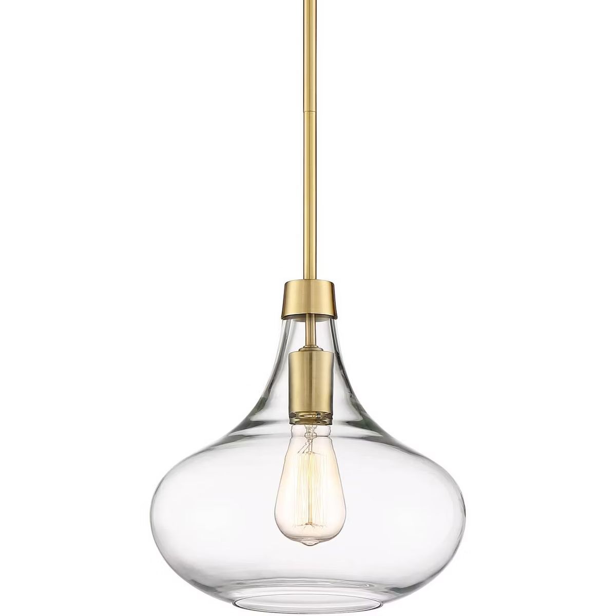 Possini Euro Design Asni Warm Gold Metal Mini Pendant 11" Wide Modern Clear Glass 4-Light Fixture... | Target