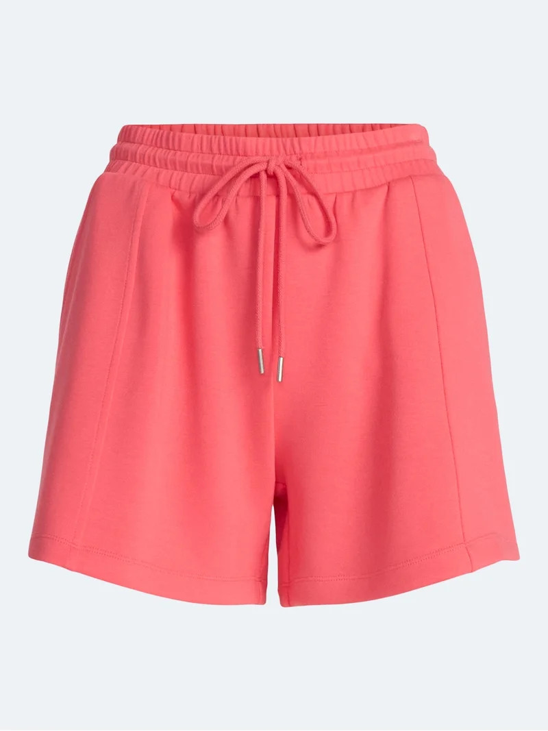 Scoop Women's and Women's Plus Scubaknit Seamed Shorts, 4.5'' Inseam, Sizes XS-4X | Walmart (US)
