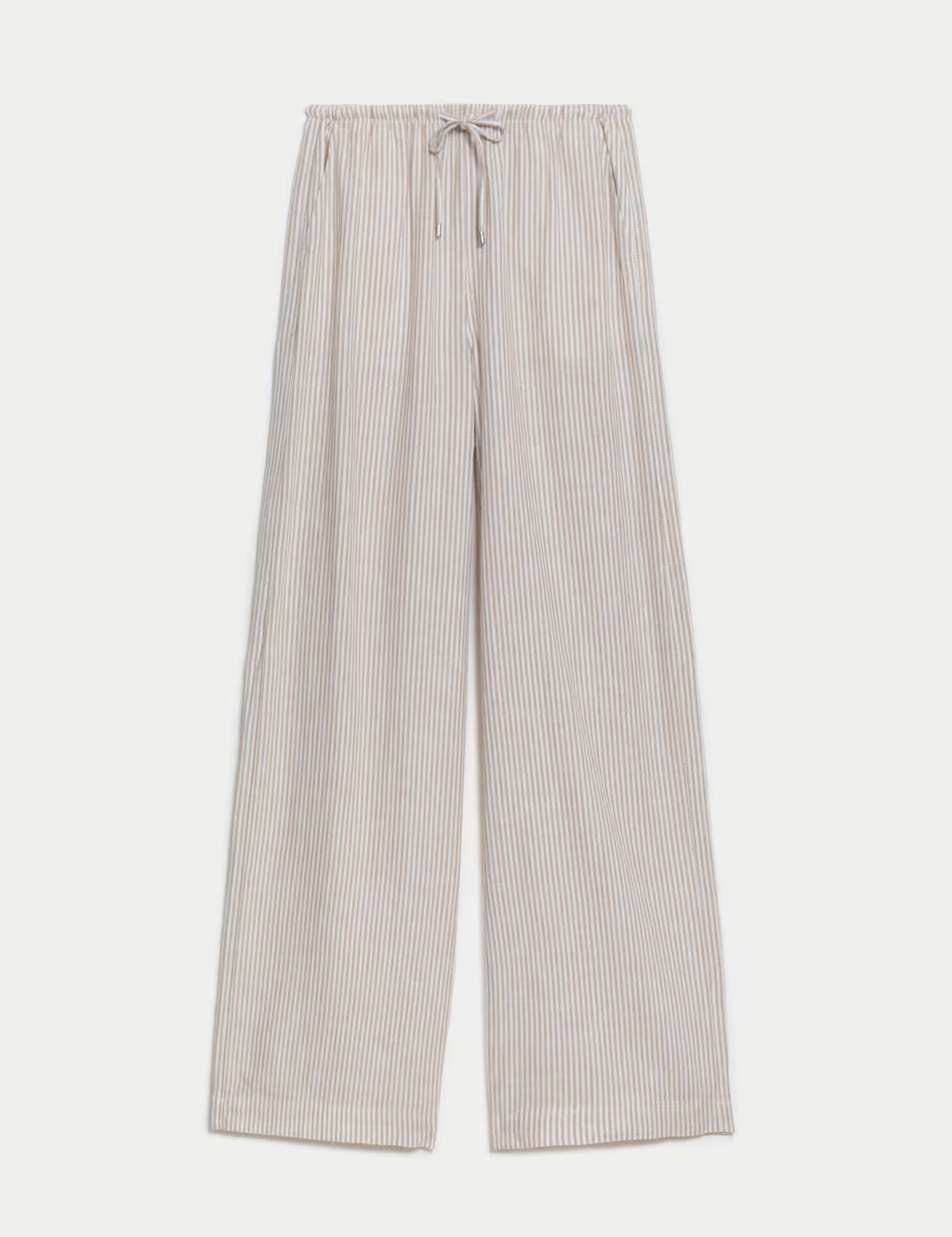 Linen Blend Wide Leg Trousers | Marks & Spencer (UK)
