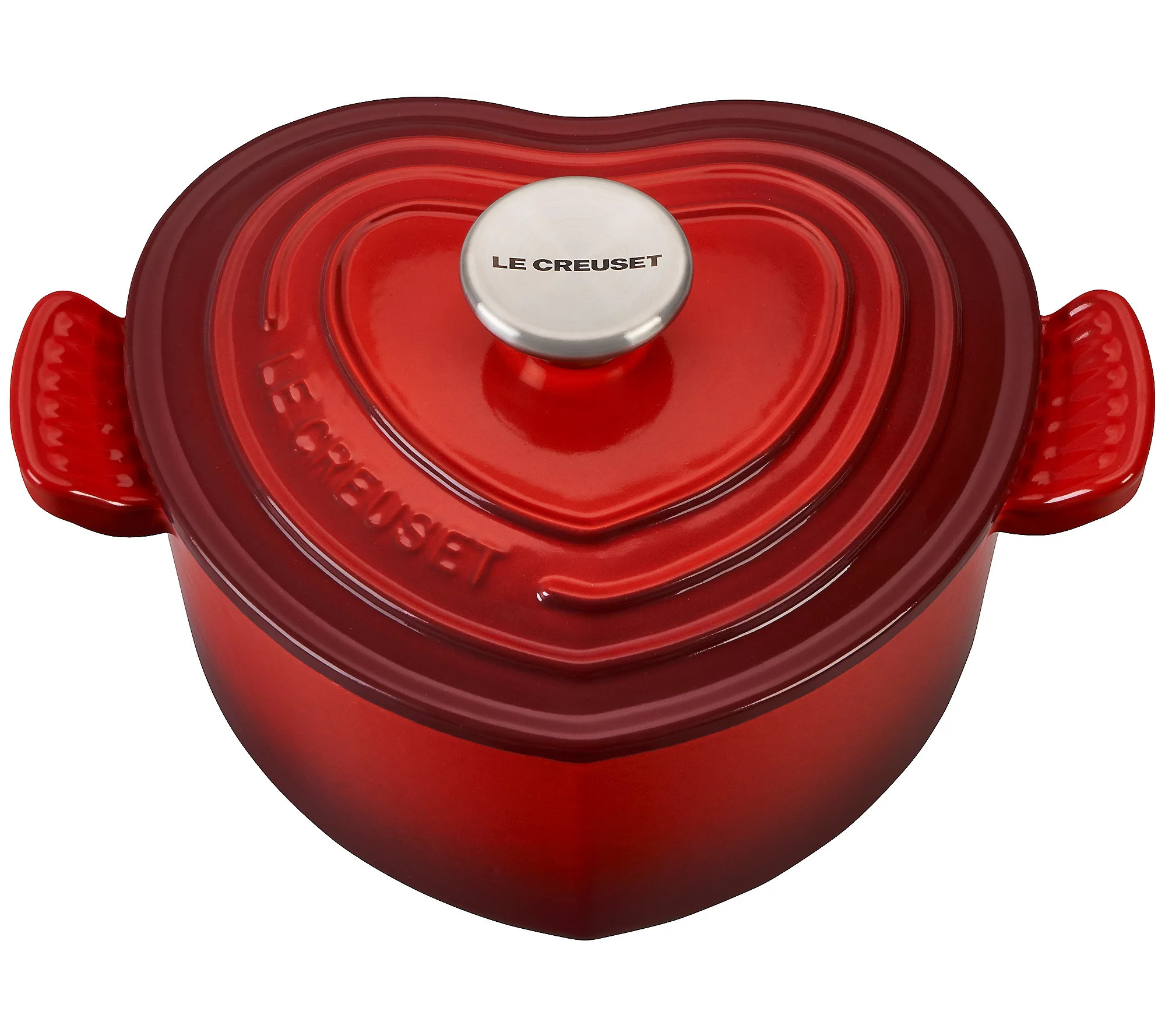 Le Creuset 2-qt Cast-Iron Heart Figural | QVC