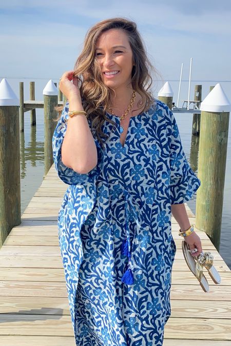 Spring break must haves… lightweight, super comfortable, one size kaftans! This one is super luxurious and perfect as a cover up, day dress or evening outfit! 

#LTKstyletip #LTKtravel #LTKswim