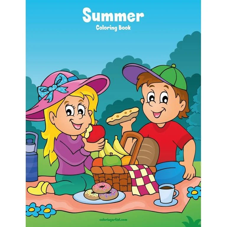 Summer Summer Coloring Book 1, Book 1, (Paperback) | Walmart (US)