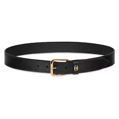 Belt with square buckle and Interlocking G | Gucci (US)