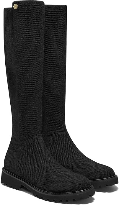 VIVAIA Filipa Women's knee-high Boots Slip on High Round-toe Booties Lady Dress Blazer Skirt Jean... | Amazon (US)