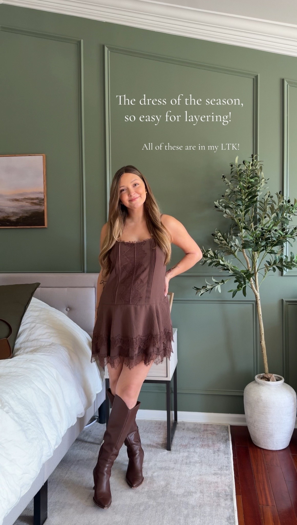 This dress has been such a hit this fall and comes in two colors wearing size medium but probably should have gotten size small but totally fine for layering! 

#LTKSeasonal #LTKStyleTip #LTKFindsUnder100