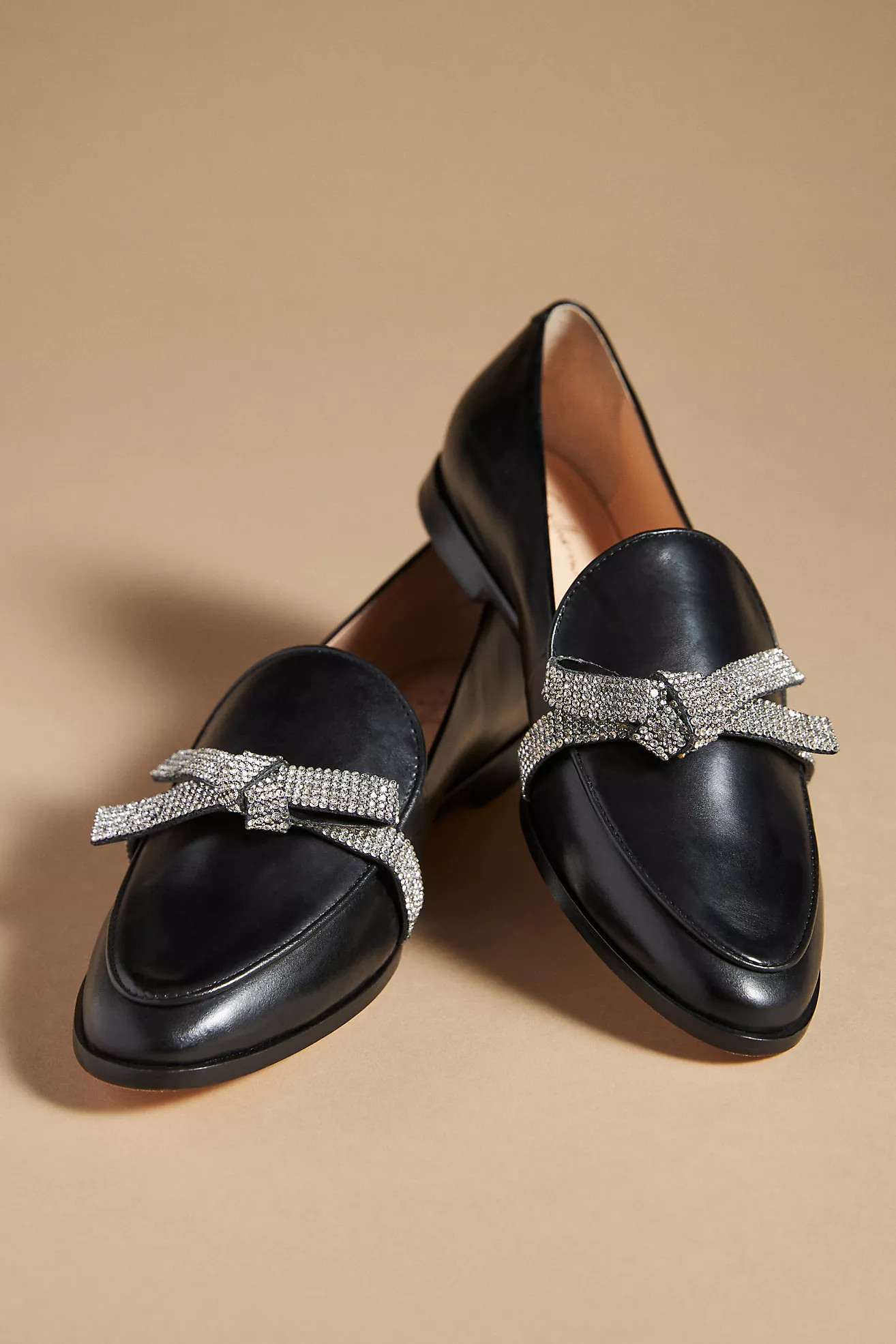 Guilhermina Crystal-Bow Loafers | Anthropologie (US)
