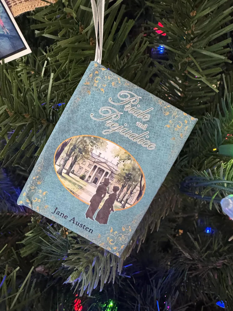 Pride and Prejudice by Jane Austen - Miniature Printed Book Ornament - Etsy | Etsy (US)