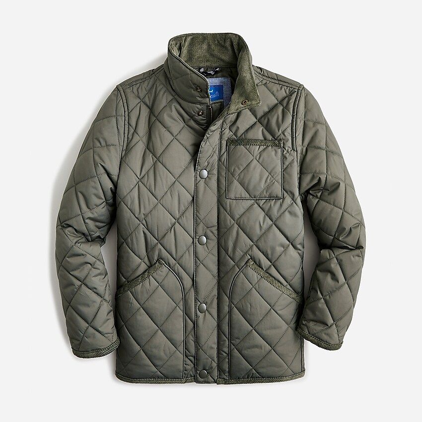 Kids' quilted field jacket in recycled polyester | J.Crew US