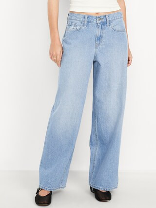 Mid-Rise Wow Baggy Wide-Leg Jeans | Old Navy (US)