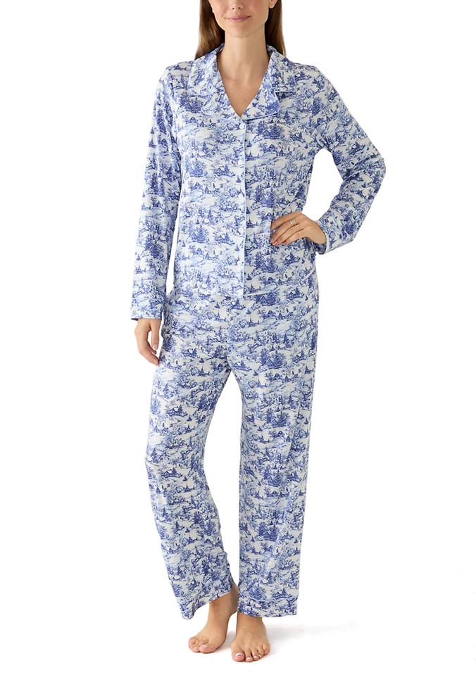 Women's Long Sleeve Notch Folded Set | Belk