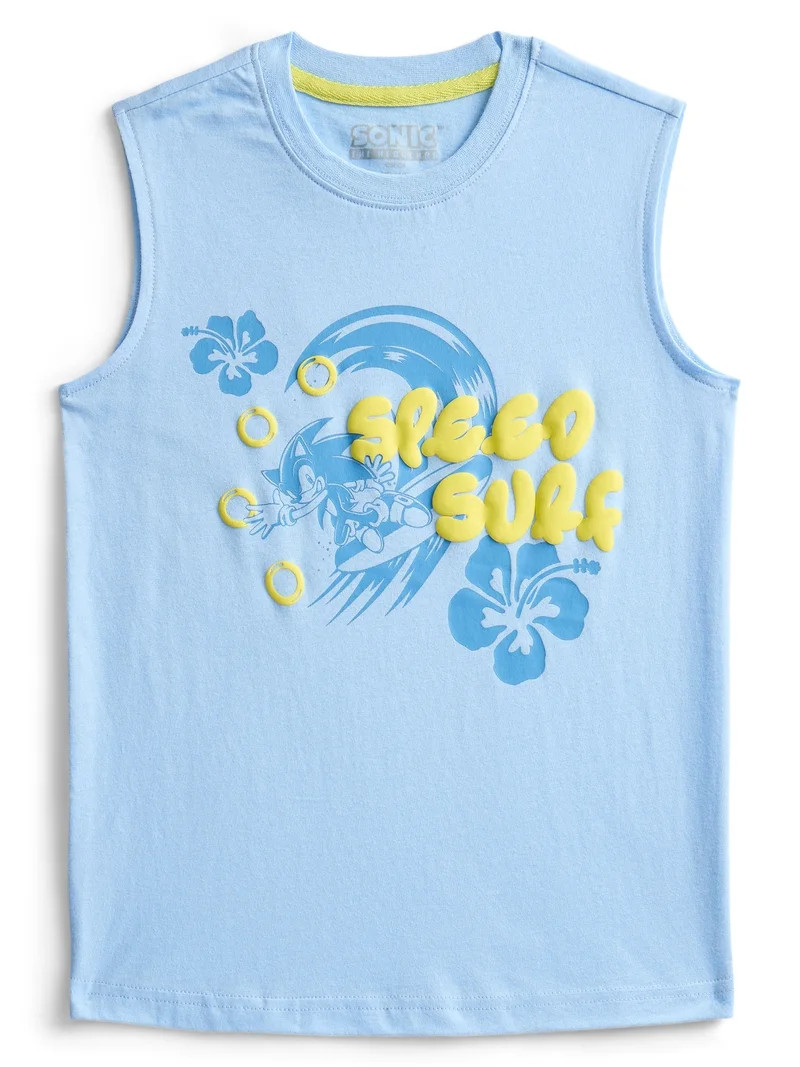 Sonic Boys Tank Top, Crew Neck, Sizes XS - 2XL | Walmart (US)