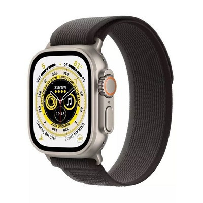 Refurbished Apple Watch Ultra GPS + Cellular 49mm Titanium Case with Black/Gray Trail Loop - M/L (2022, 1st Generation) - Target Certified Refurbished | Target