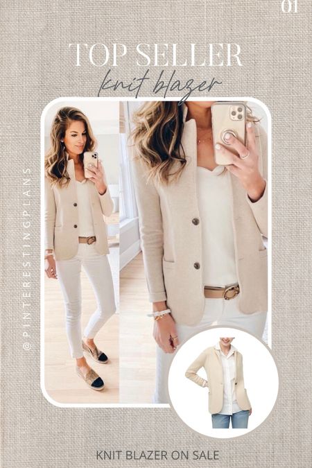 Weekly topseller 🙌🏻🙌🏻

Knit blazer, 

#LTKstyletip #LTKworkwear #LTKSeasonal