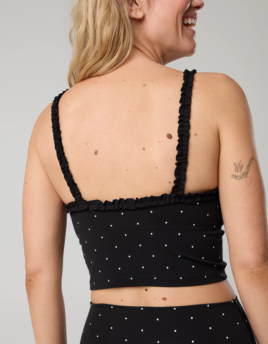 OFFLINE by Aerie Real Me XTRA Ruffle Longline Sports Bra | American Eagle Outfitters (US & CA)