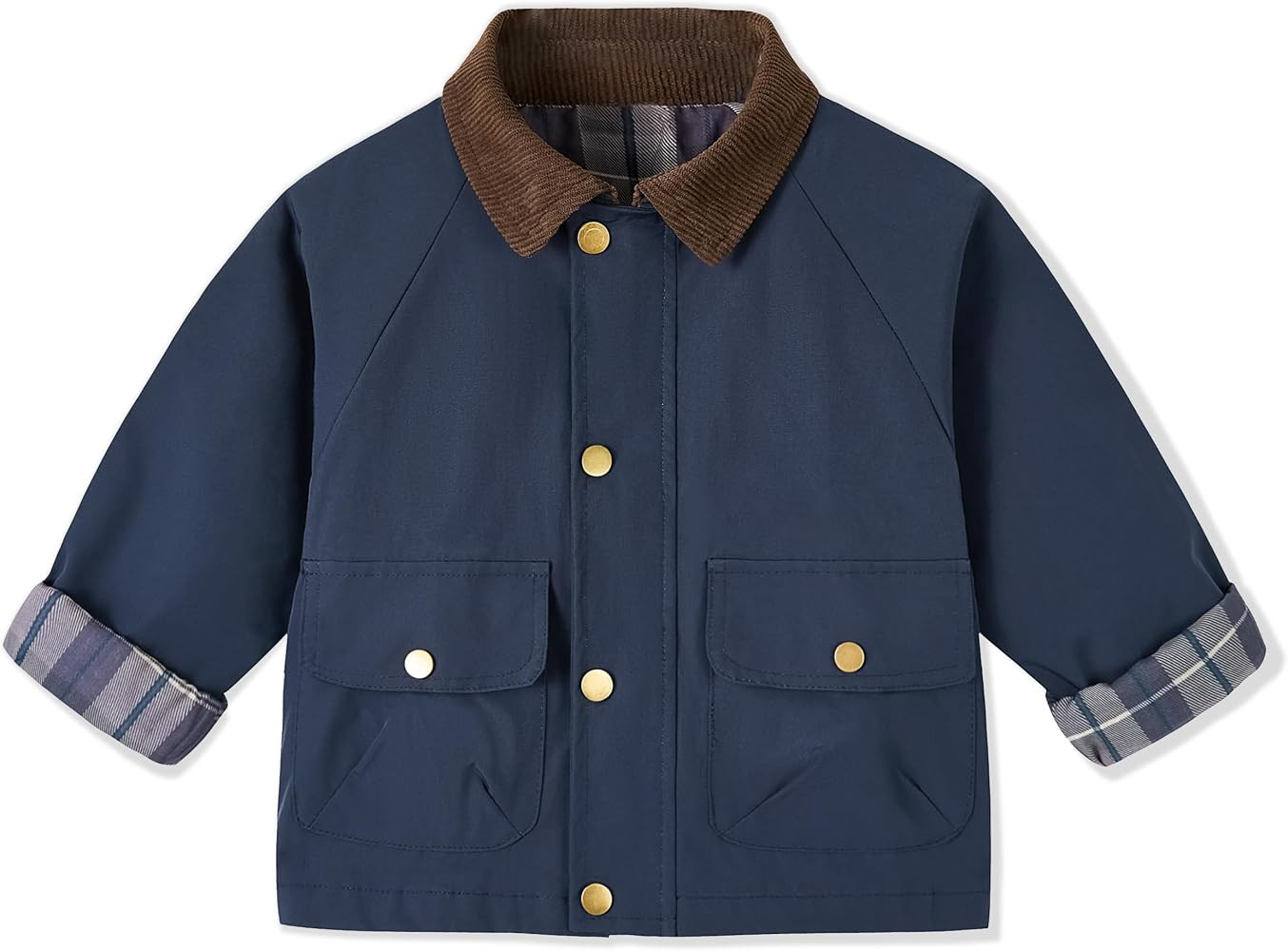 Volunboy Boys Spring Fall Barn Jacket Zip Up Windbreaker Outerwear | Amazon (US)