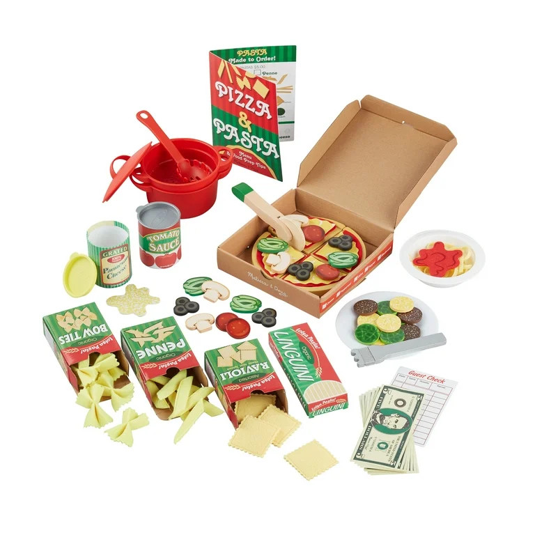 Melissa & Doug Deluxe Pizza & Pasta Play Set - Walmart.com | Walmart (US)