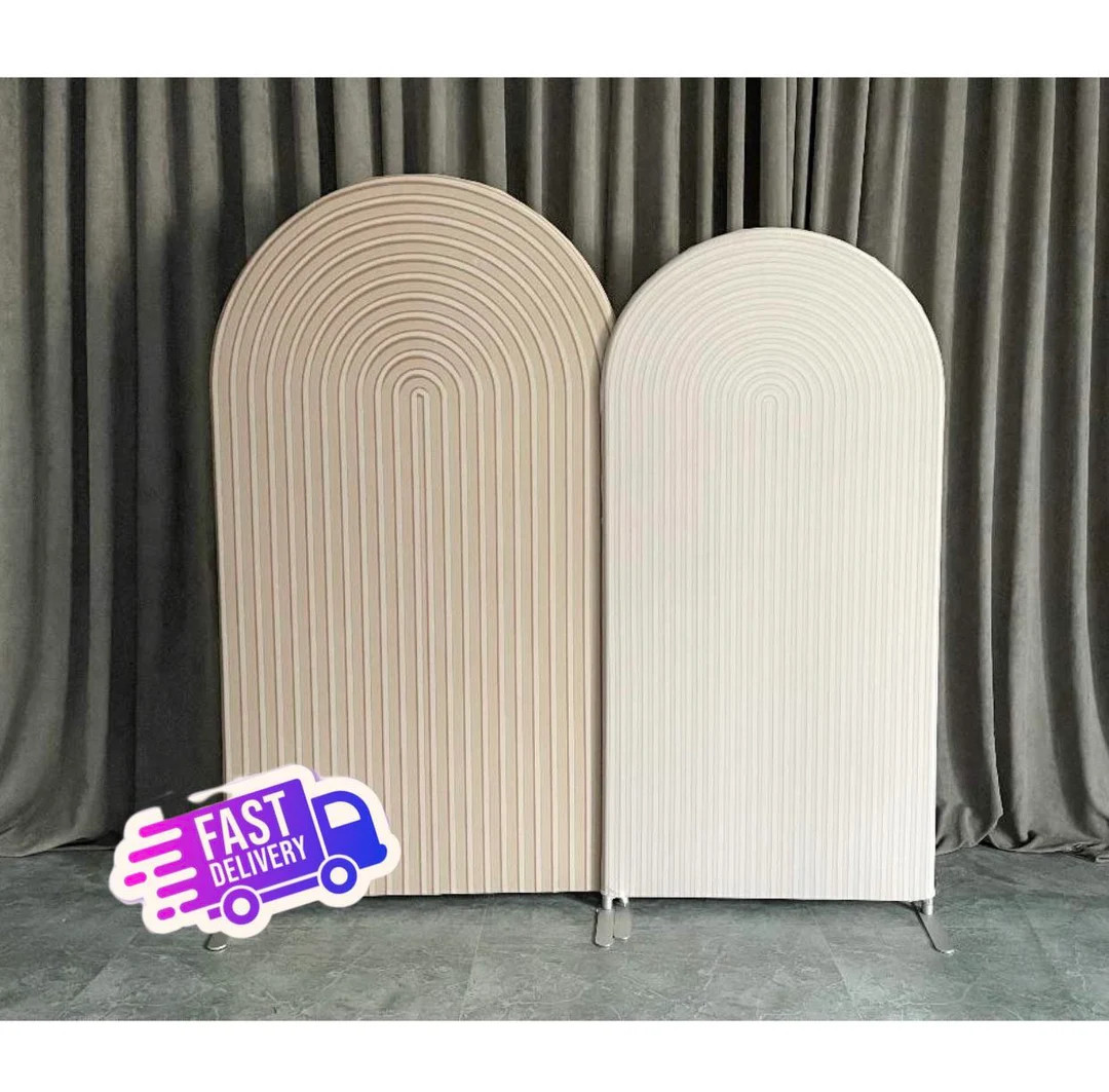 Delivery 3-4 days within the USA Arched stand frame + fabric backdrop .2 trendy colors backdrop f... | Etsy (US)