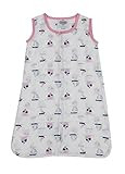 Bacati Little Sailor Boats Girls Muslin Sleep Sack, Blue, Newborn | Amazon (US)