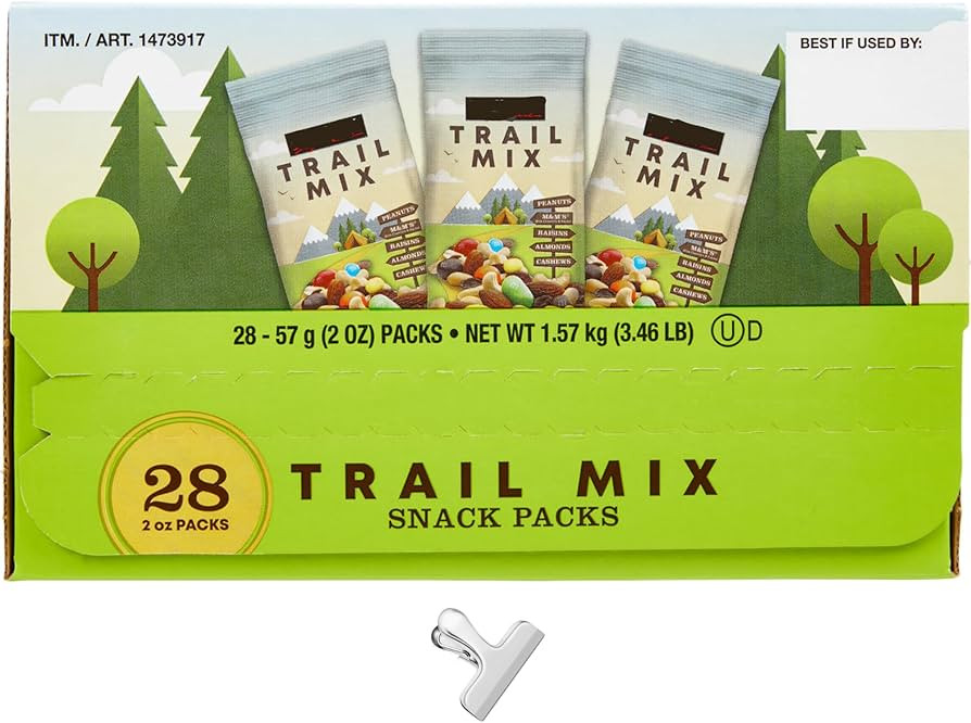 Trailmix Individual Packs Mixed Nuts - Trail Mix with Chocolate Mixed Nuts Snack Packs 2 Oz, 28 C... | Amazon (US)