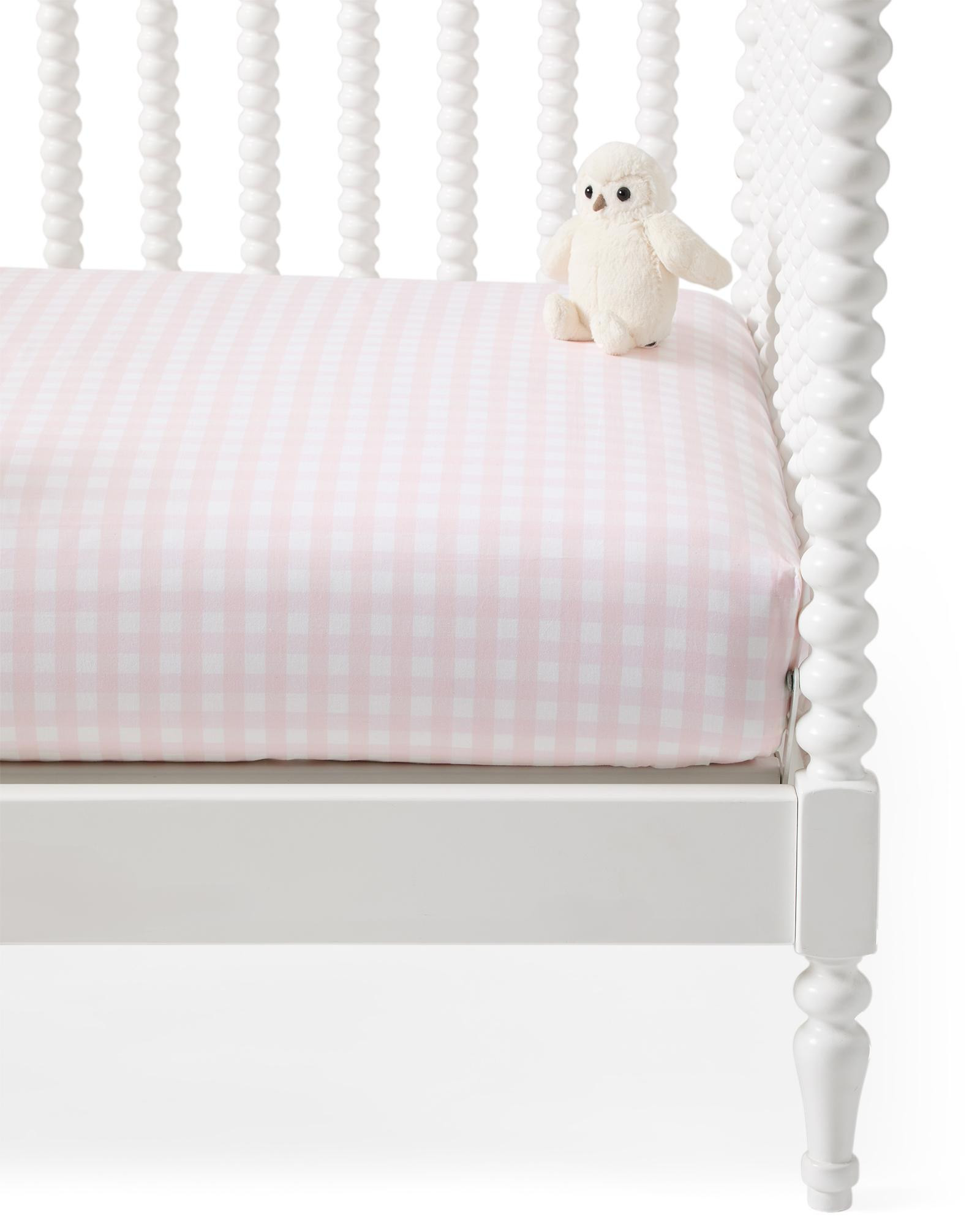 Gingham Crib Sheet | Serena and Lily