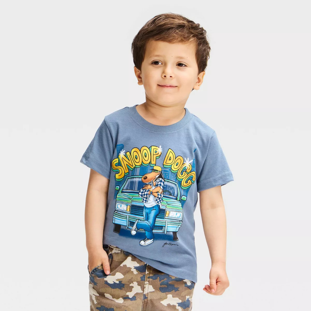 Toddler Boys' Snoop Dogg Graphic T-Shirt - Blue 12M | Target
