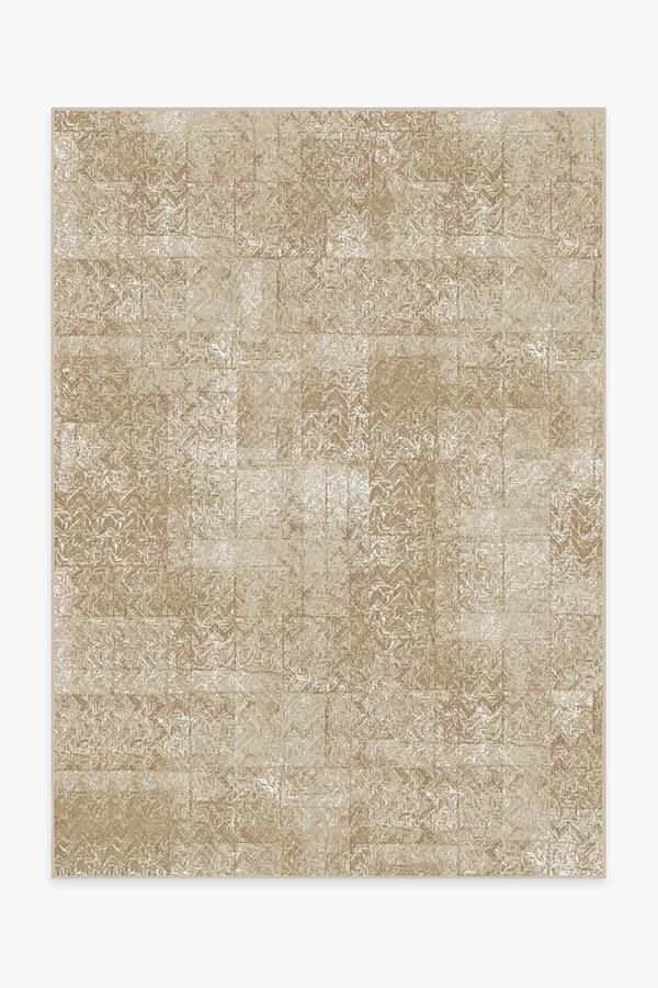 Herringbone Batik Natural Rug | Ruggable