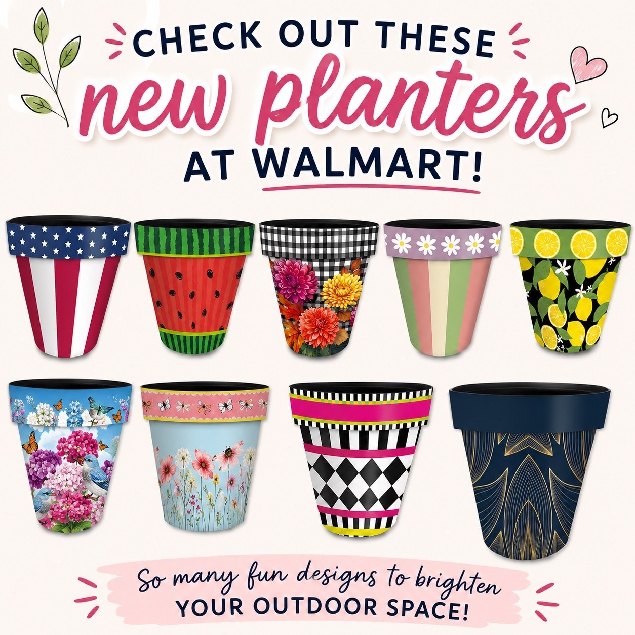 Walmart is KILLING it with the cutest summer planters lately 🌸🍋🍉 Which one is your favorite?!”

#WalmartFinds #WalmartHome #Planters #OutdoorDecor #SummerDecor #GardenDecor #PatioDecor #Walmartaffiliate #OutdoorLiving #FlowerPot

#LTKSeasonal #LTKHome #LTKU