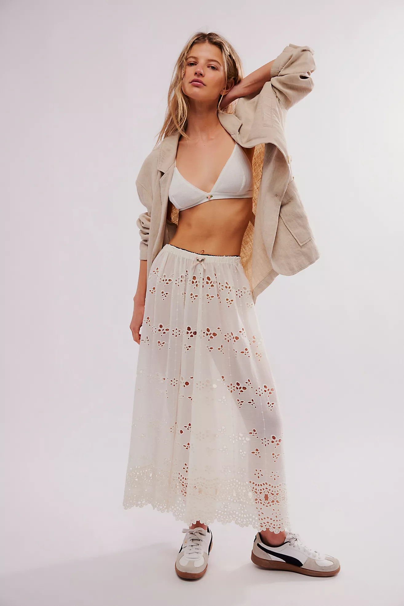 Butterfly Eyelet Lounge Pants | Free People (Global - UK&FR Excluded)