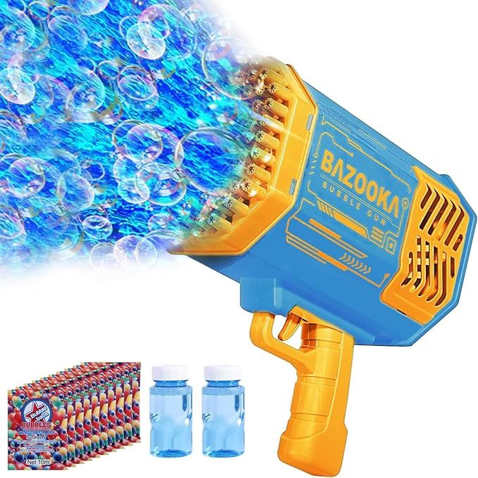 Bubble Machine Gun Kids Toys, Bubble Gun with Colorful Lights and Thousands Bubbles, Outdoor Toy ... | Amazon (US)